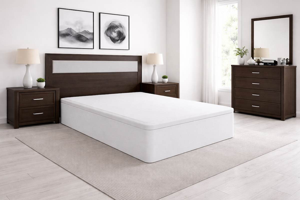 Ambiente dormitorio 3 con canape gran capacidad.