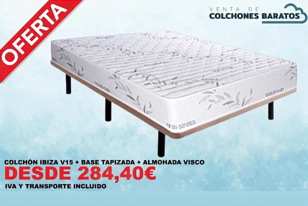 Ofertas en colchones más bases y almohada