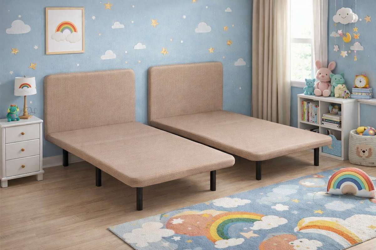 Ambiente dormitorio 2 con base tapizada