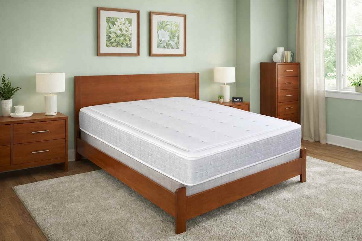 Ambiente dormitorio 1 con colchón modelo Golf