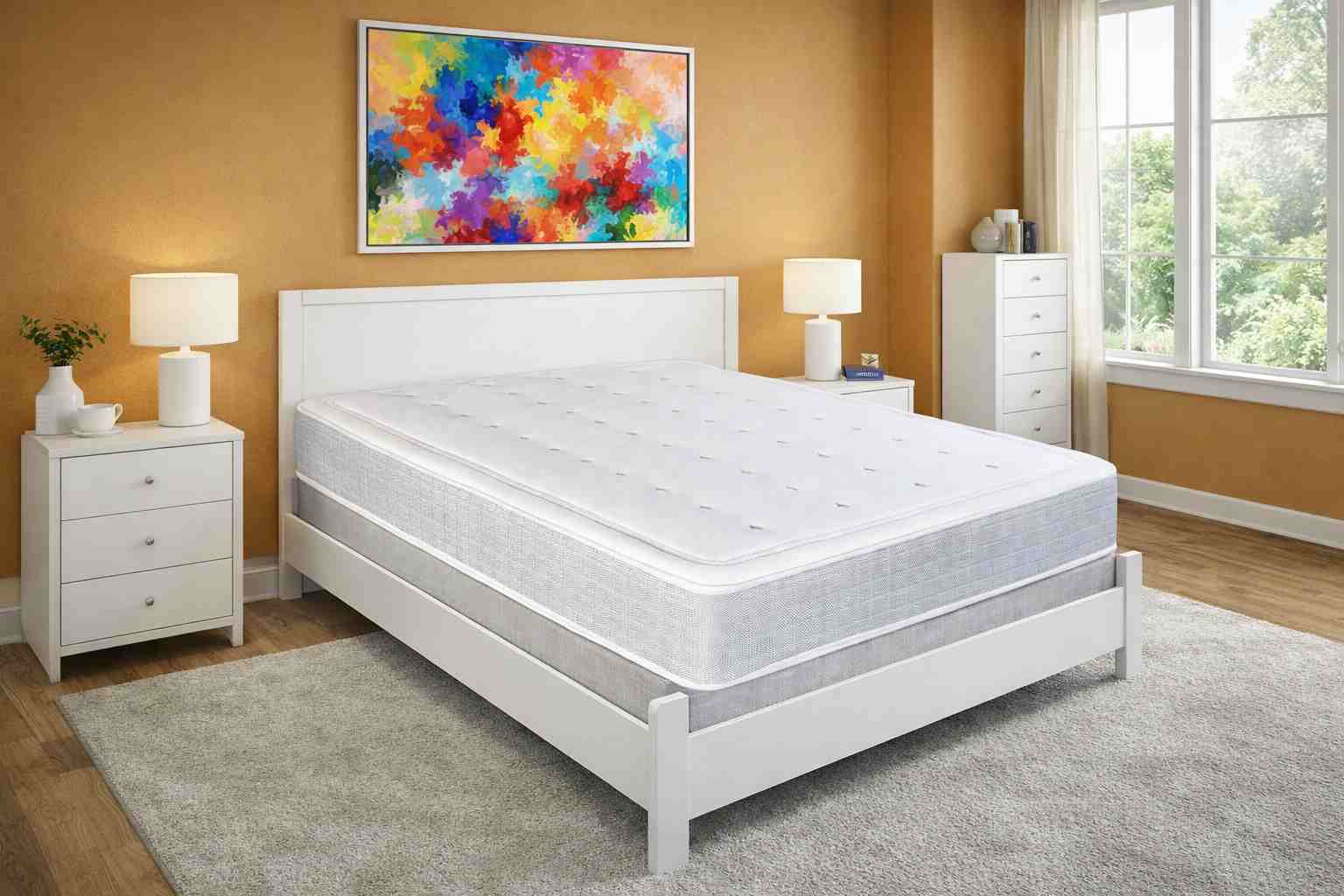 Ambiente dormitorio 2 con colchón modelo Golf