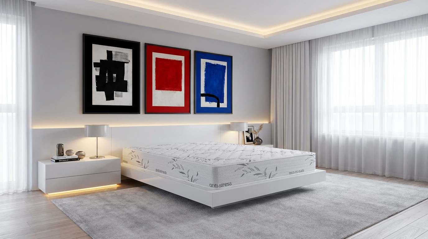 Ambiente dormitorio 1 con colchón Ibiza v15