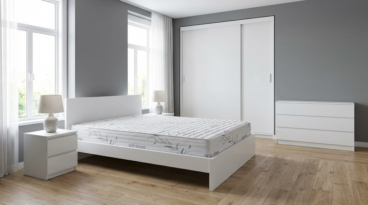 Ambiente dormitorio 2 con colchón Ibiza v15