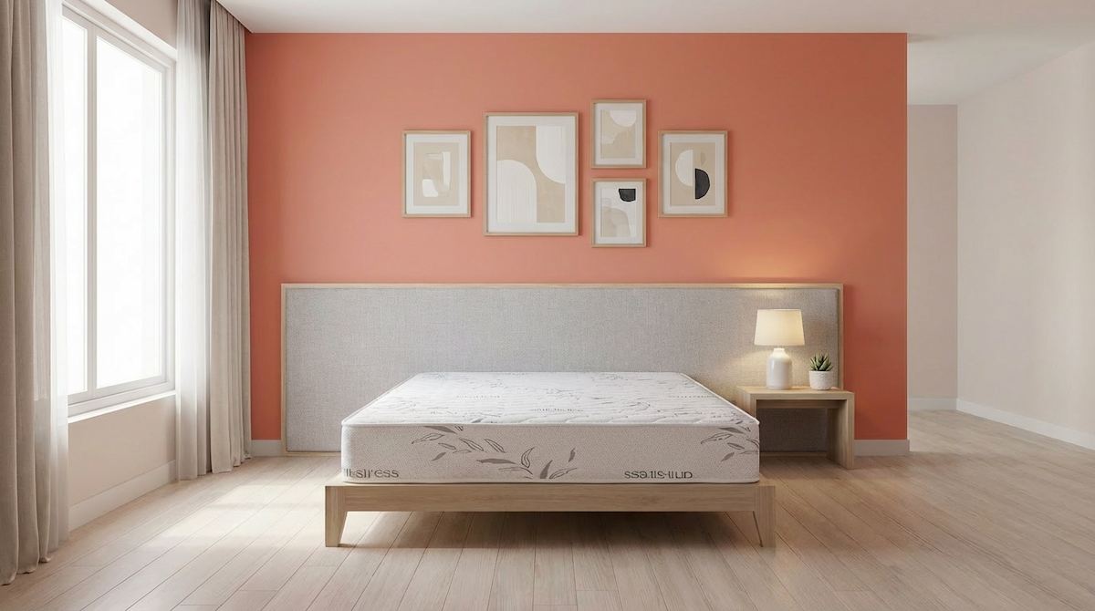 Ambiente dormitorio con colchón Ibiza v15