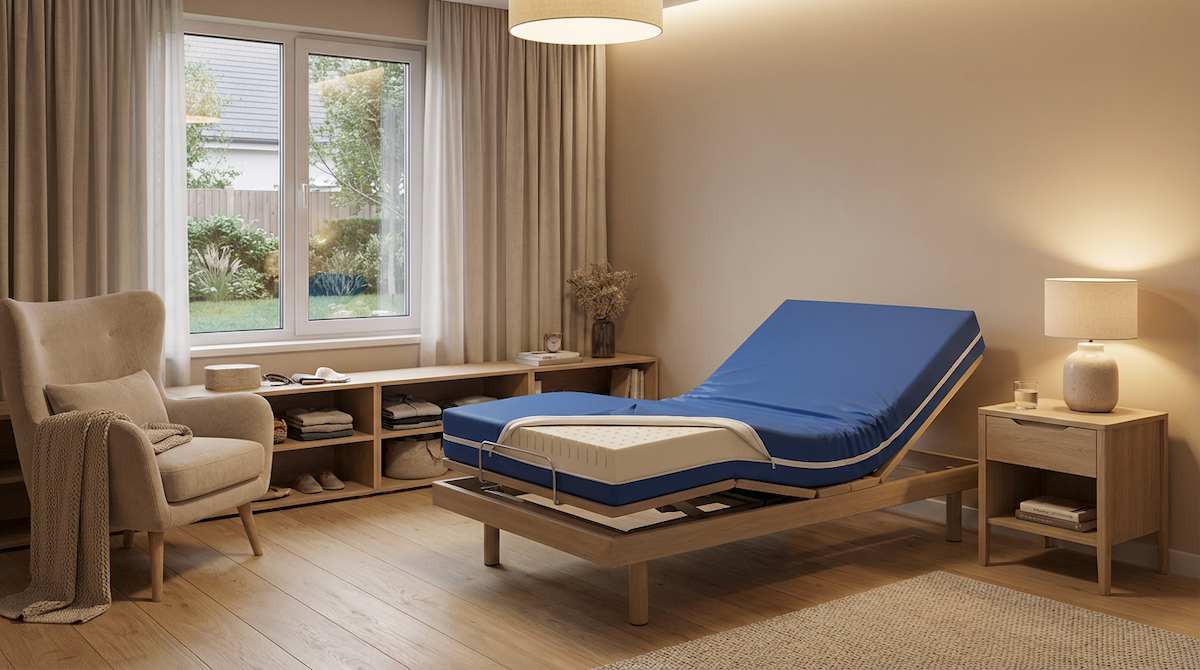 Ambiente dormitorio 2 con colchón de latex geriatrico