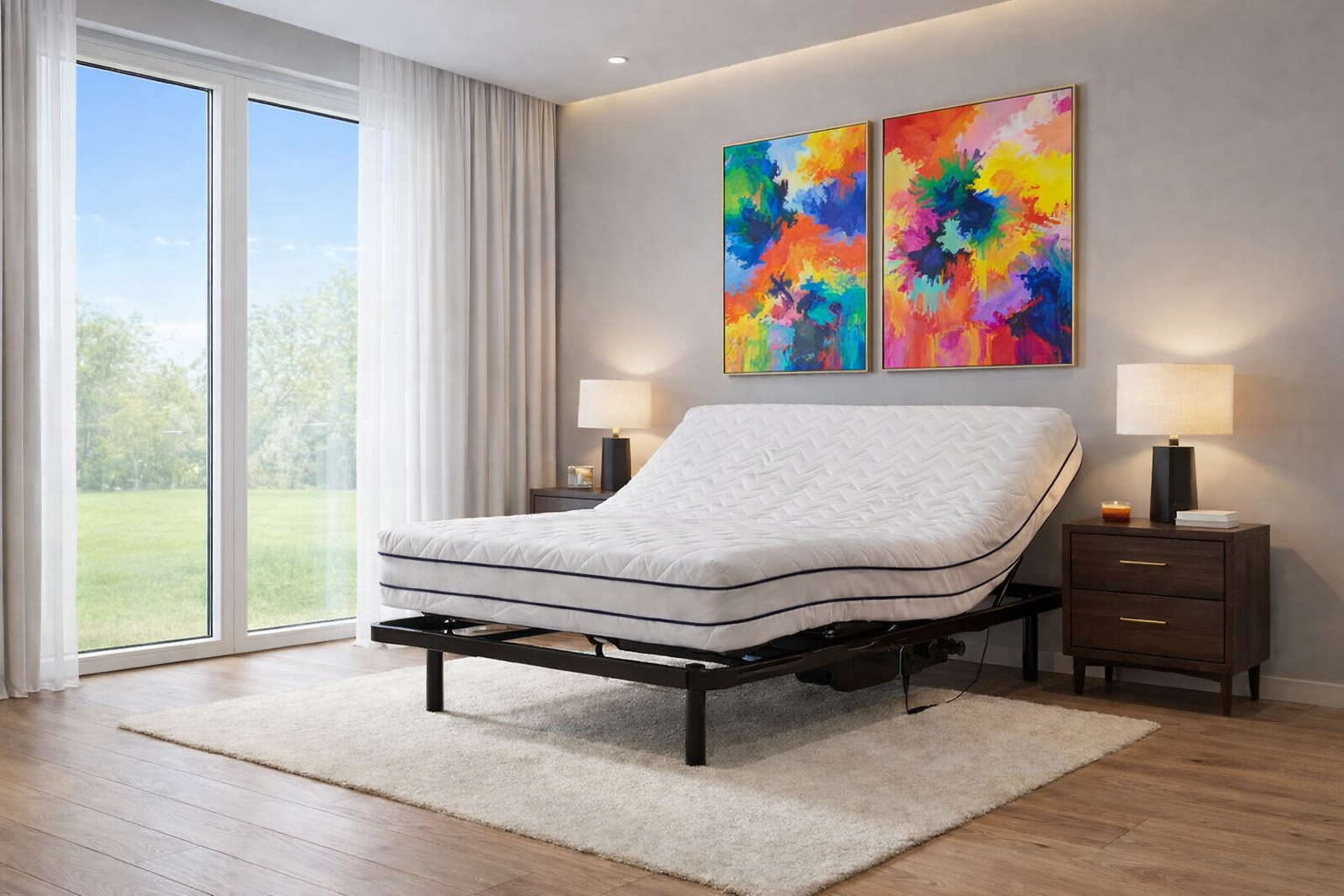 Ambiente dormitorio con colchón de latex n19