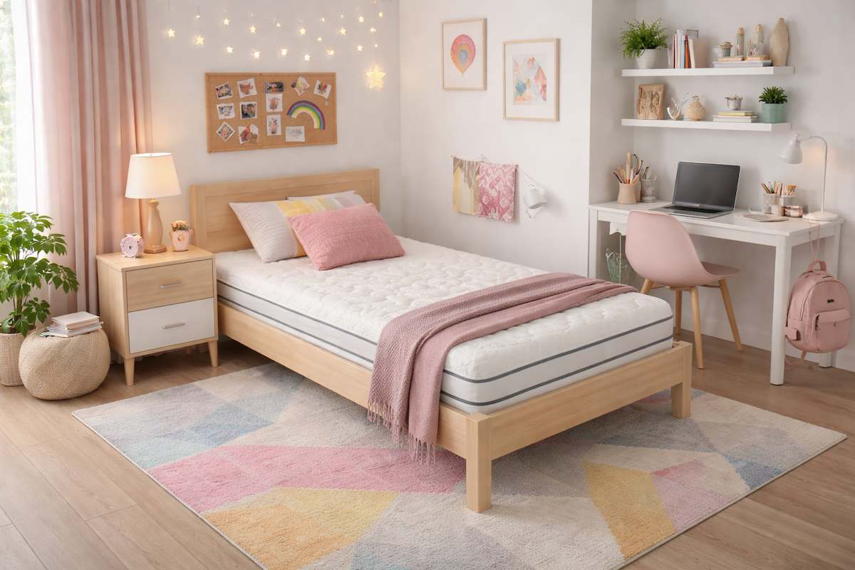 Ambiente dormitorio 3 con colchón de látex n19