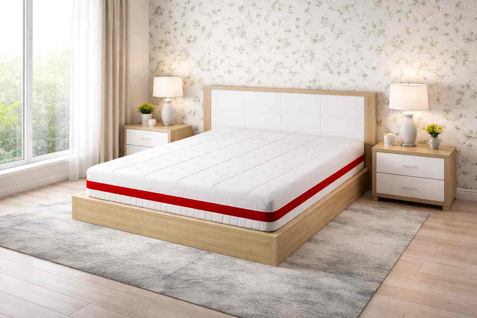 Ambiente dormitorio 1 con colchón modelo London