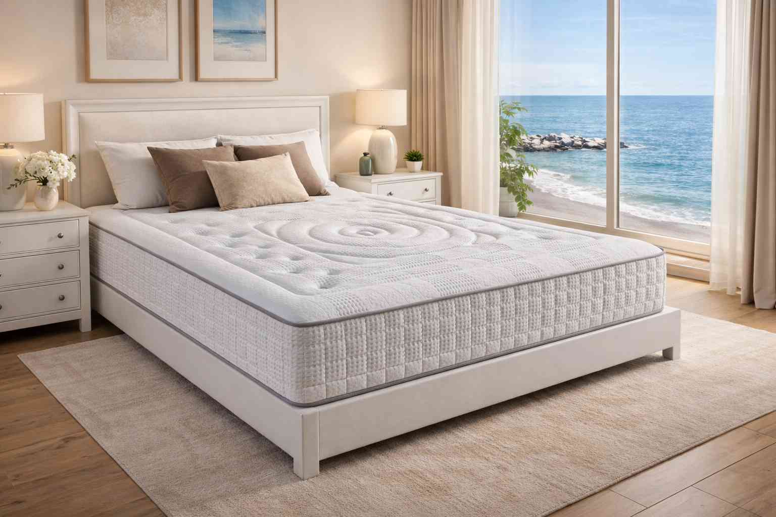 Ambiente dormitorio1 con colchon modelo Monaco