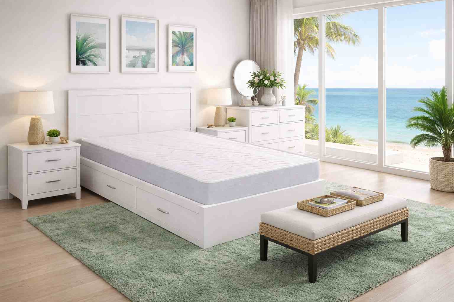 Ambiente dormitorio 2 con colchón Venecia