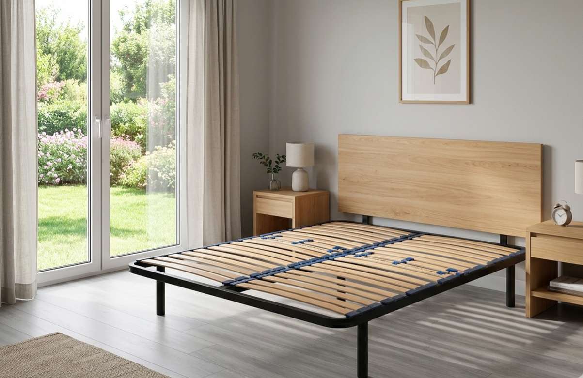 Ambiente 3 dormitorio con somier multiláminas .